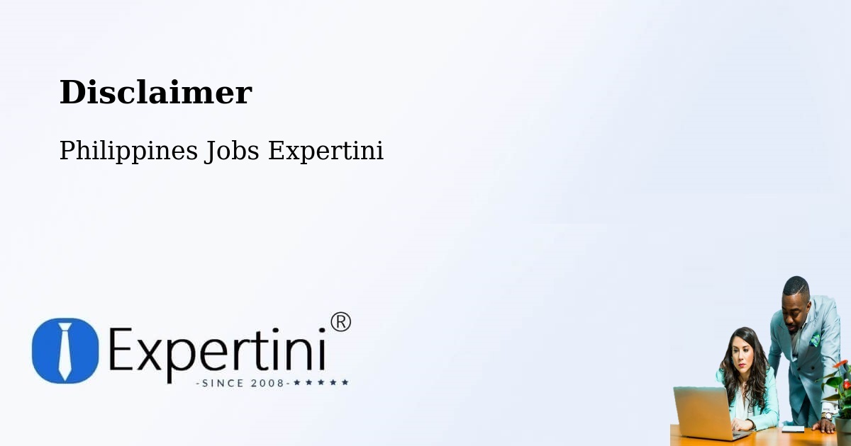 Disclaimer – Diaz - Philippines Jobs Expertini
