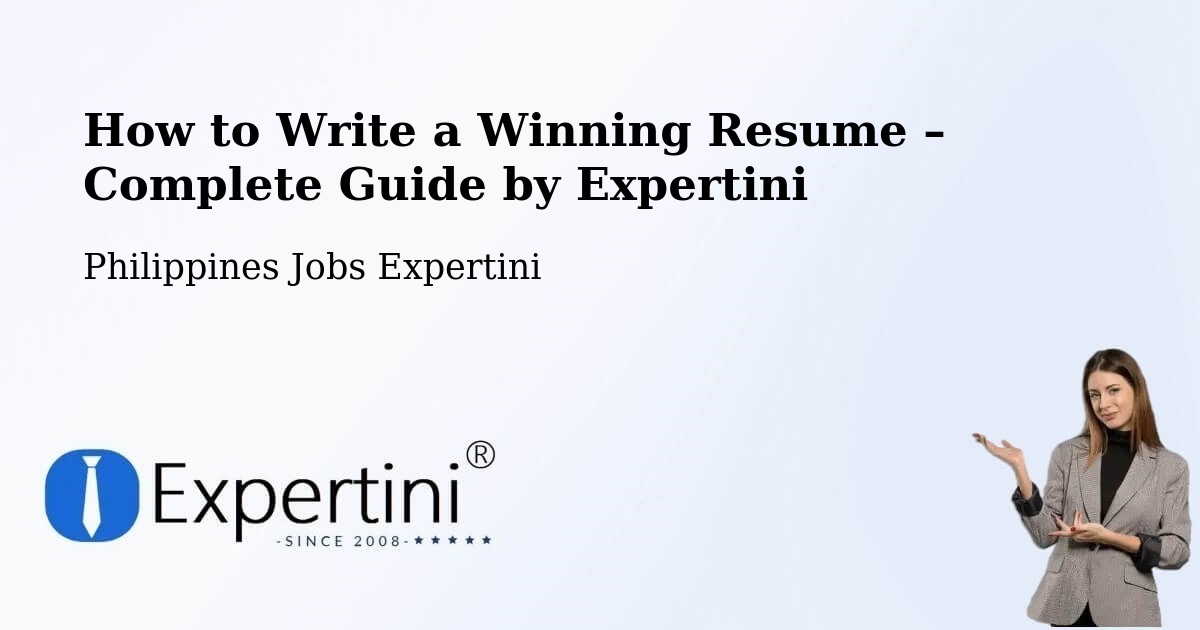 Resume Writing Guide for Job Seekers – Diaz - Diaz, Philippines Jobs Expertini