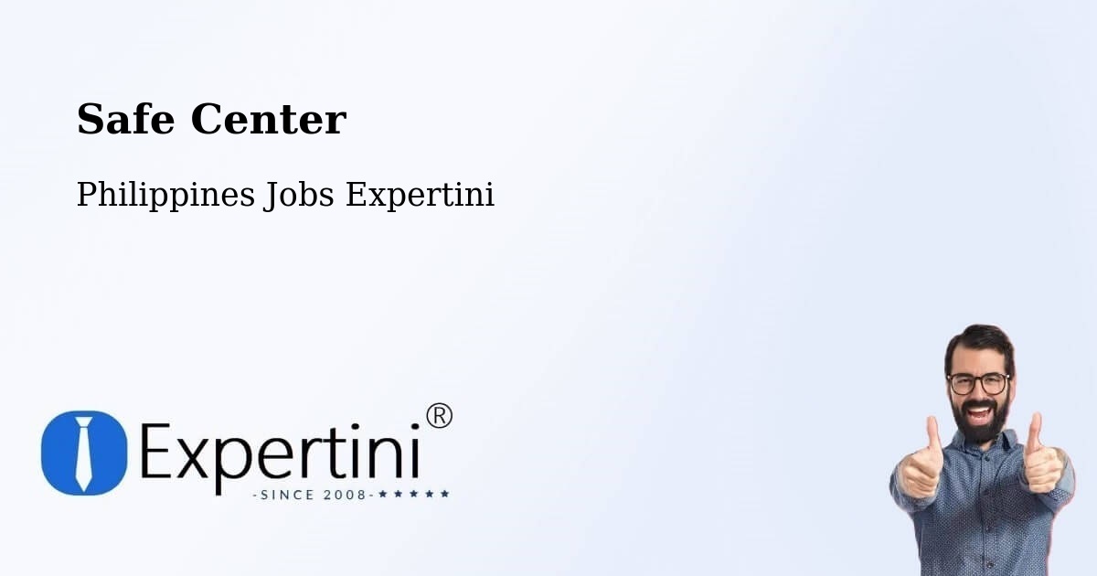 Safety Center – Diaz - Philippines Jobs Expertini